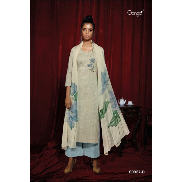 Ganga Sahana 927 Premium Cotton Printed Dress Materials